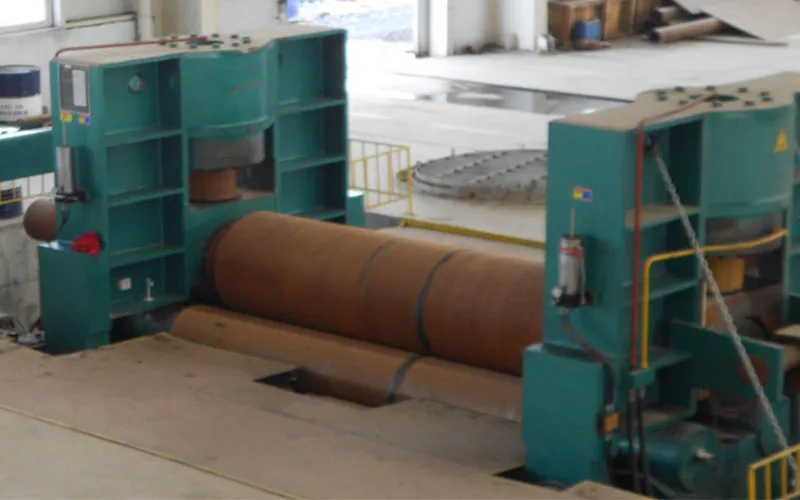 Крупный листогибочный валковый станок